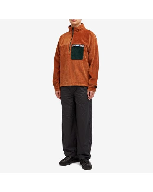Kavu Brown Corduroy Throwshirt Flex for men