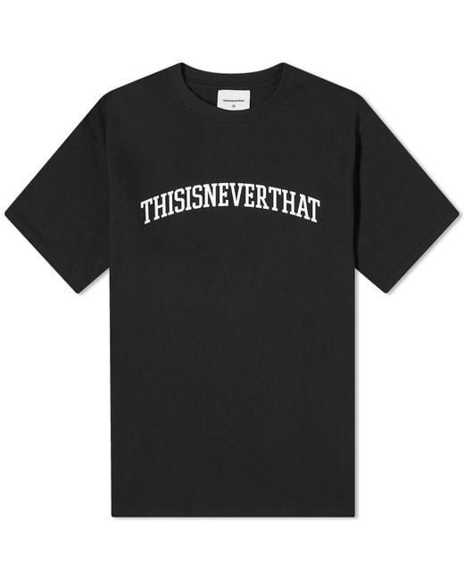 Thisisneverthat Black Arch-Logo T-Shirt for men