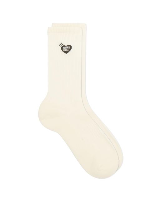 Human Made Natural Heart Logo Pile Socks for men