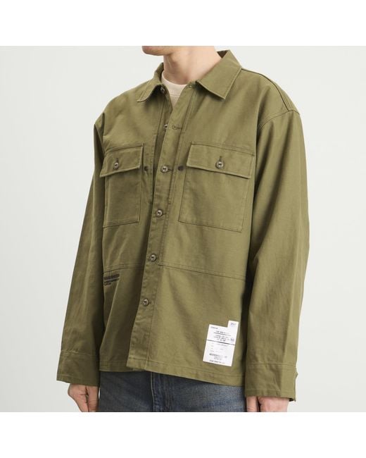 Neighborhood Green Fatigue Shirt for men