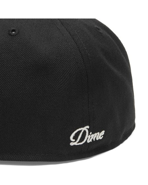 Dime Black Cursive New Era Cap for men