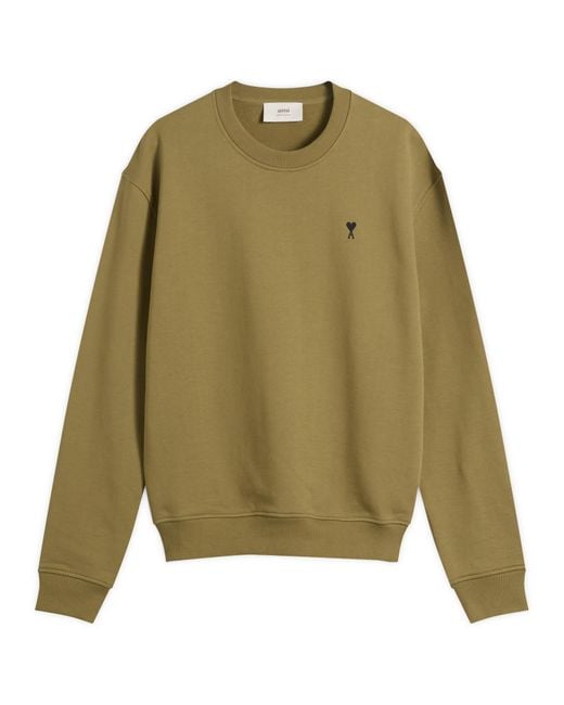 AMI Green Loopback Light Fleece Adc Sweatshirt for men