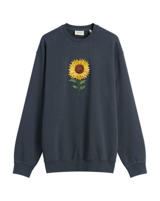 Forét Blue Sun Embroidered Sweatshirt for men
