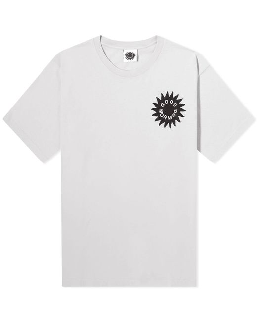 Good Morning Tapes White Sun Logo T-Shirt for men