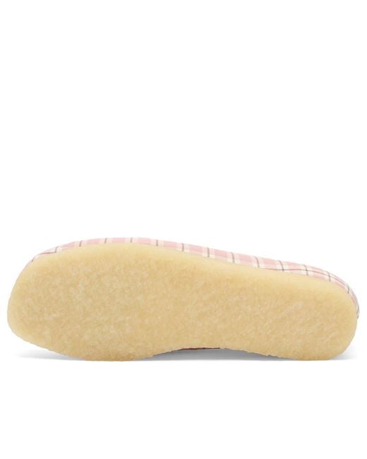 Clarks Pink Check Wallabee Boot