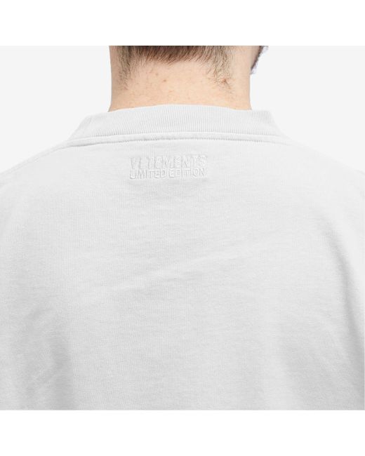 Vetements White Original Logo T-Shirt for men