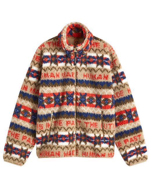 Human Made Red Nordic Fleece Jacket for men