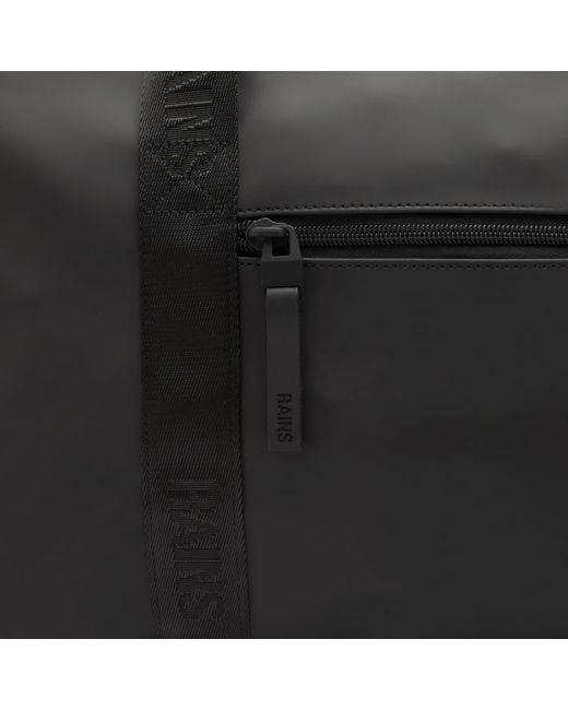 Rains Black Trail Gym Bag for men