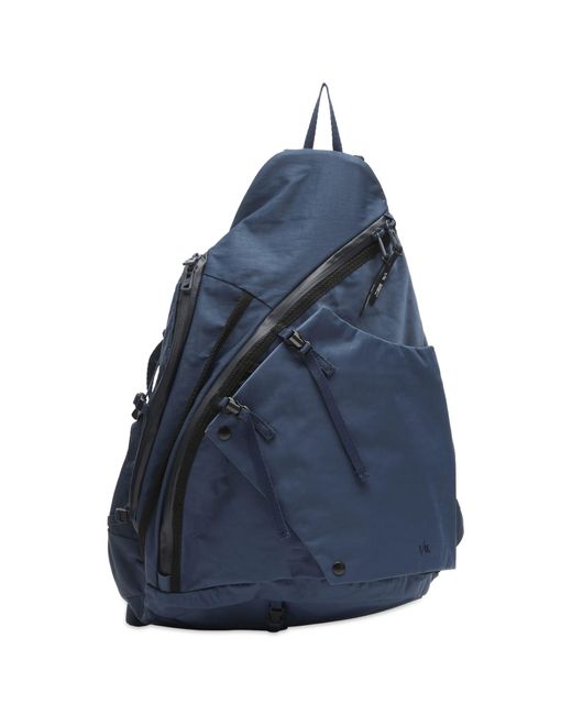 F/CE Blue Textured Twill 3 Points Slinger Bag