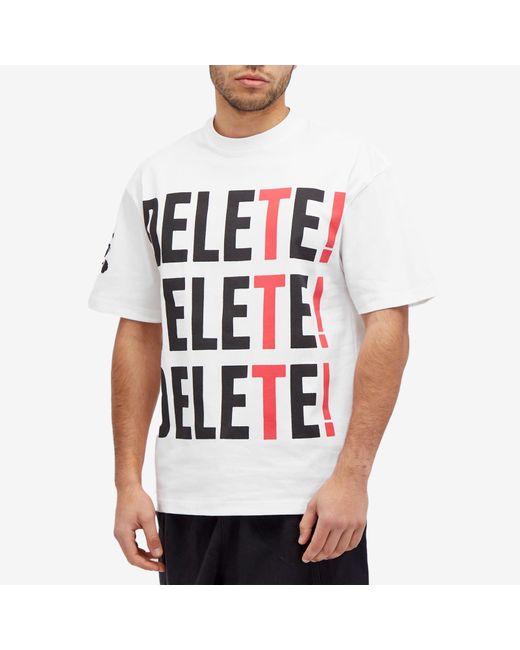 The Trilogy Tapes White Delete! T-Shirt for men