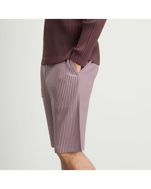 Homme Plissé Issey Miyake Red Homme Plissé Shorts for men