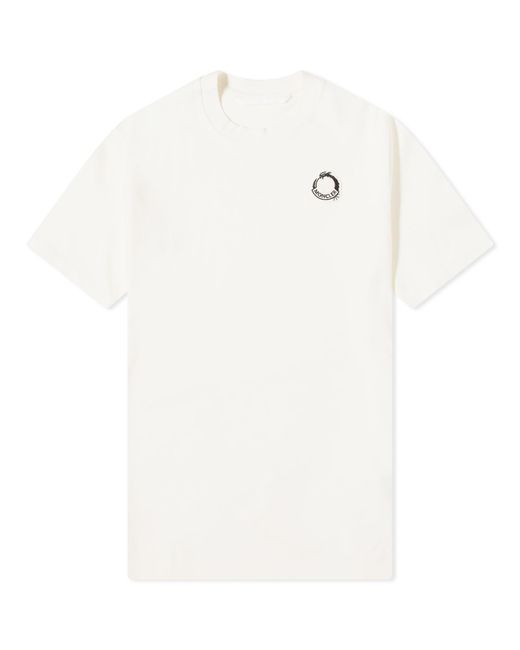 Moncler White Dragon Short Sleeve T-Shirt for men