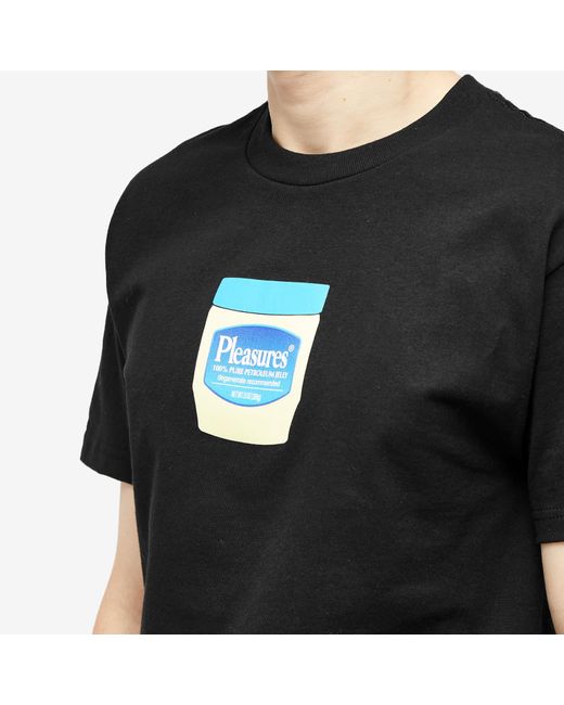 Pleasures Black Jelly T-Shirt for men