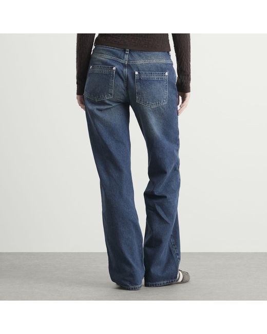 Peachy Den Blue Goldie Wide Leg Jeans