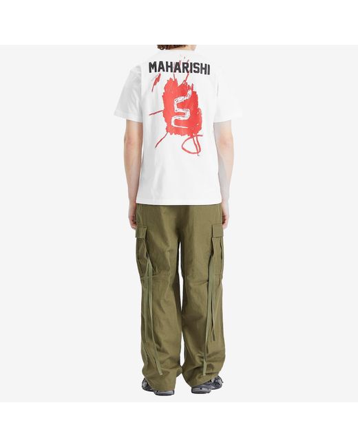 Maharishi White Basquait Year Of The Snake T-Shirt for men