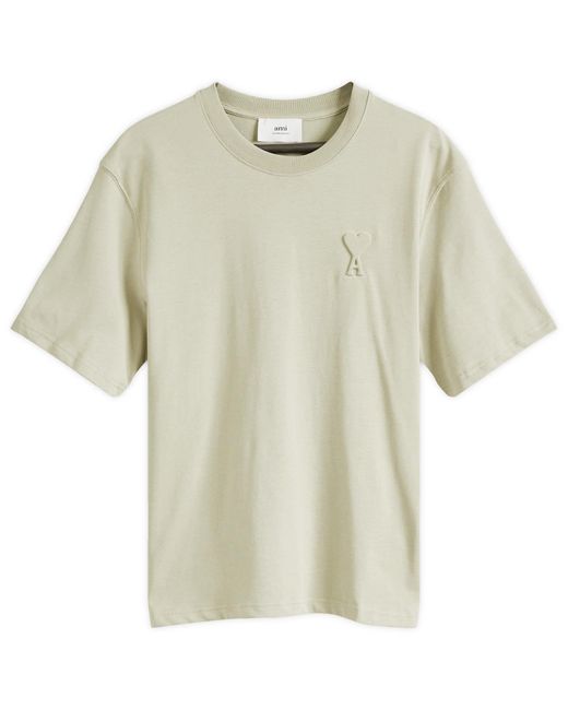 AMI Natural Ami Embossed Heart T-Shirt for men