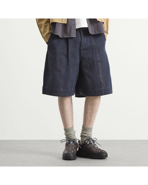 Ganter Blue Cottonopolis Shorts for men