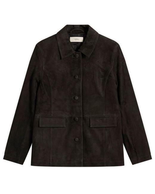 NOTHING WRITTEN Black Rona Suede Jacket