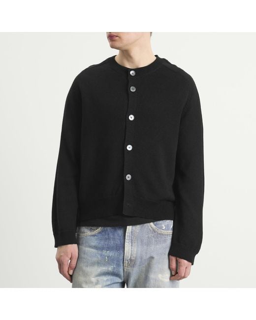 Our Legacy Black Linen Wool True Cardigan for men