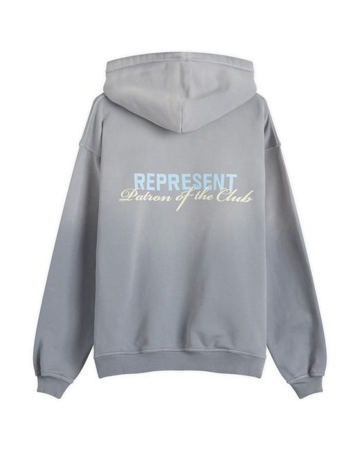 Represent Gray Patron Of The Club Hoodie for men