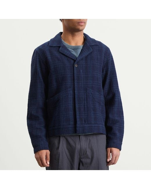 Folk Blue Chain Jacket for men