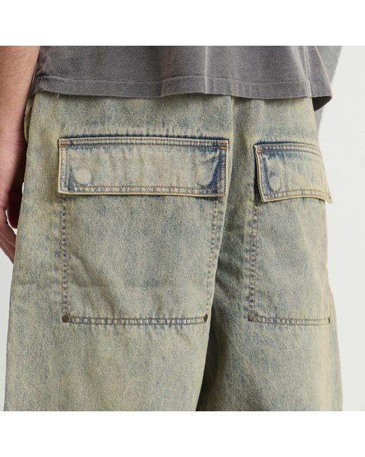 Entire studios Green Spar Denim Shorts for men