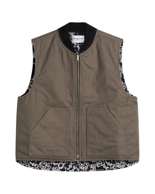 Nomarythm Textile Brown Reversible Work Vest for men