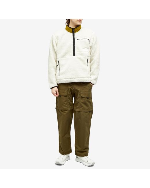 The North Face White Heritage Extreme Pile Pullover for men