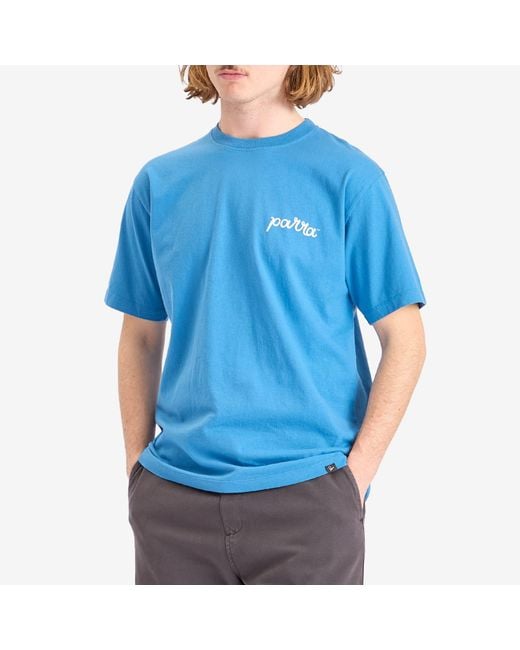 by Parra Blue The Blob T-Shirt for men