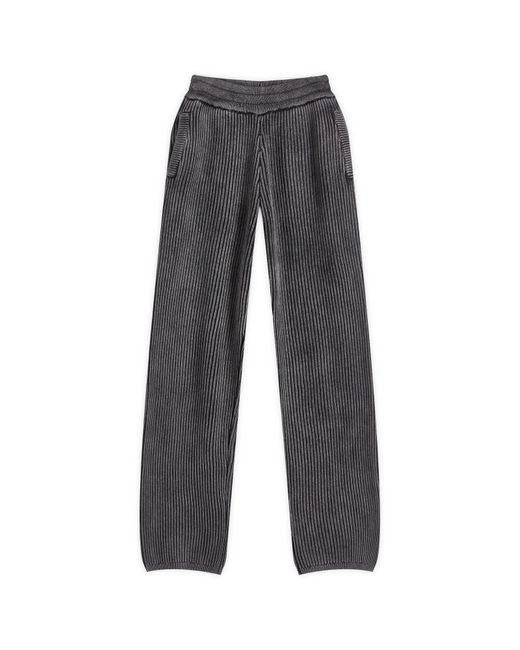 Cole Buxton Gray Acid Wash Knit Sweatpants for men