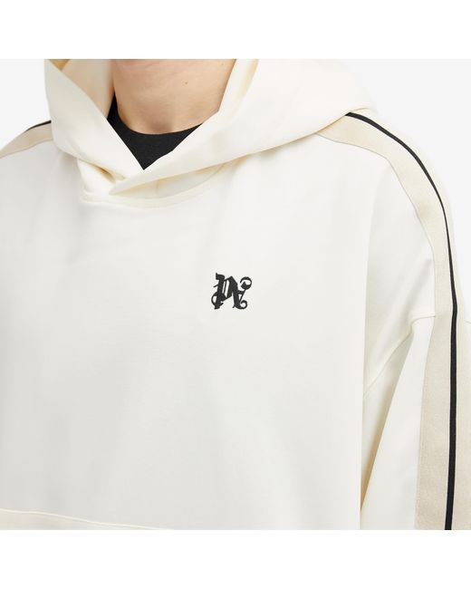 Palm Angels Natural Monogram Pa Popover Hoody for men