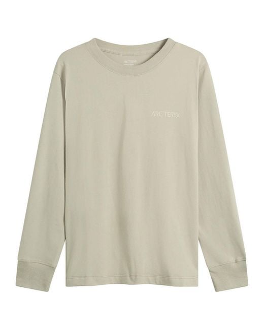 Arc'teryx White Kragg Cotton Bird Crew Ls W