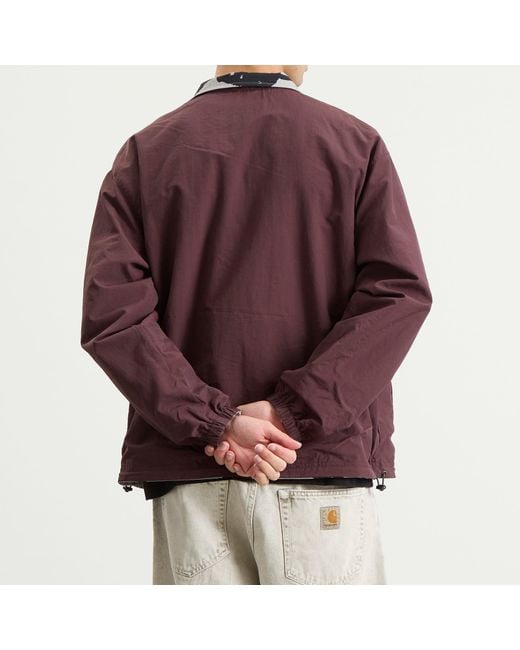 by Parra Brown Freak Scene Reversible Track Top for men