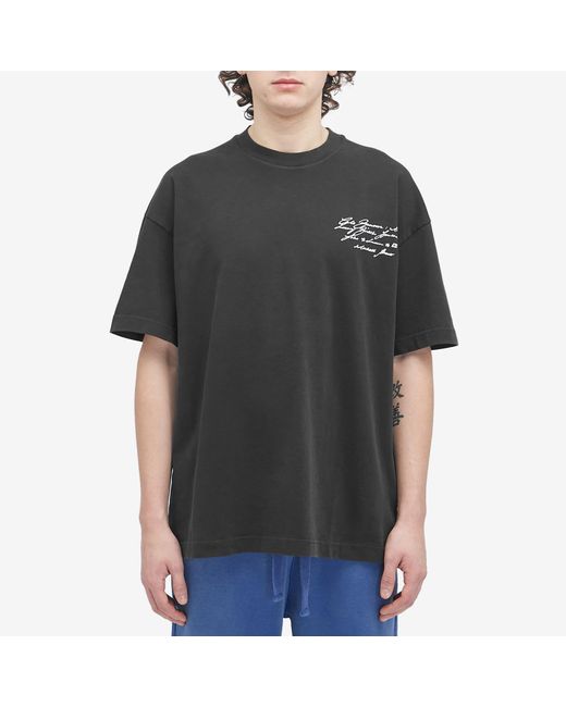 Cole Buxton Black Script T-Shirt for men