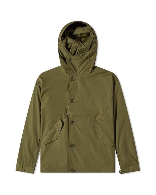 Nanamica Green Hooded Parka Jacket for men
