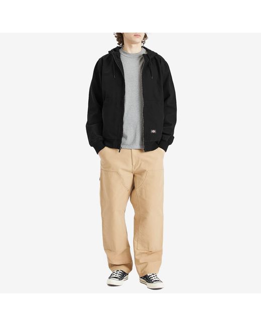 Dickies Black Duck Canvas Hooded Jacket for men