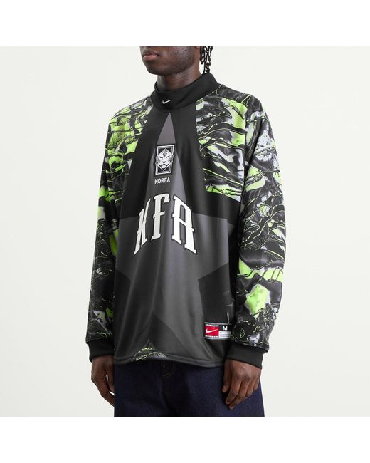 Nike Black Korea Goalkeeper Shirt for men