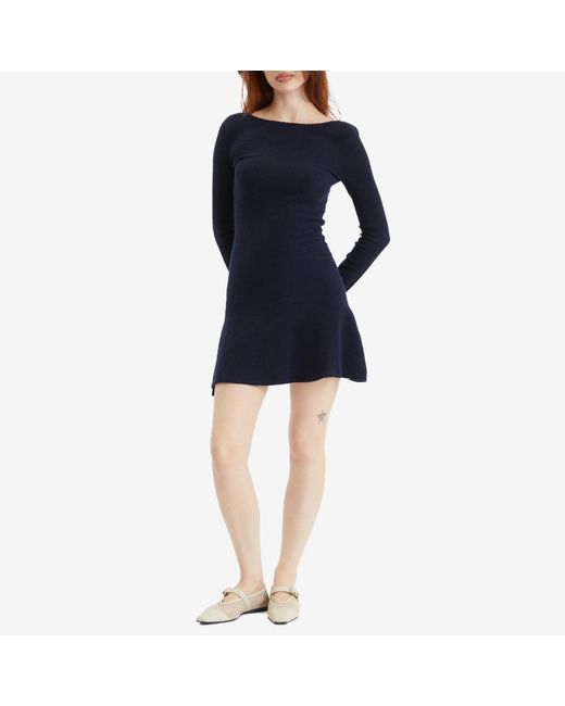 Peachy Den Blue Claudine Knit Dress