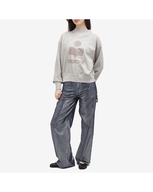 Isabel Marant Logo Sweatshirt in Grey Lyst Canada
