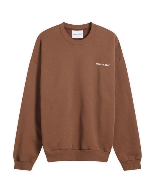 MKI Miyuki-Zoku Brown Uniform Crewneck Sweatshirt