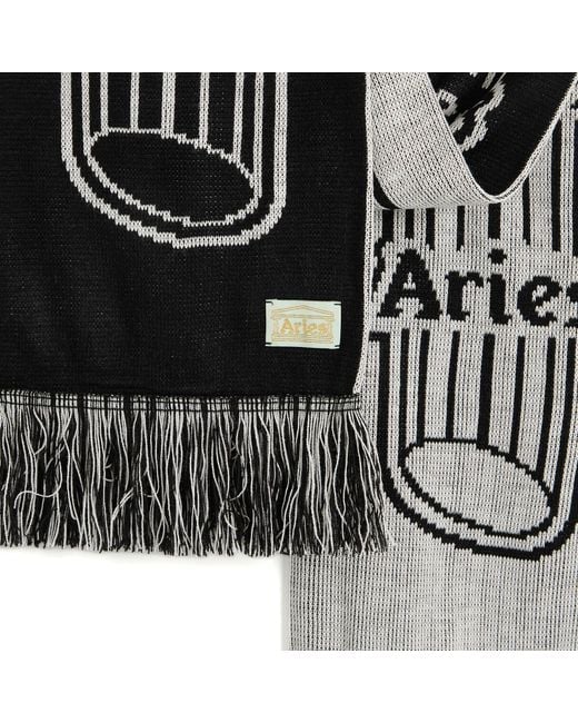 Aries Metallic Column Scarf for men