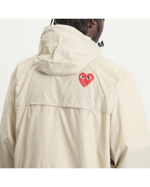COMME DES GARÇONS PLAY Natural X K-Way Half Zip Packable Jacket for men