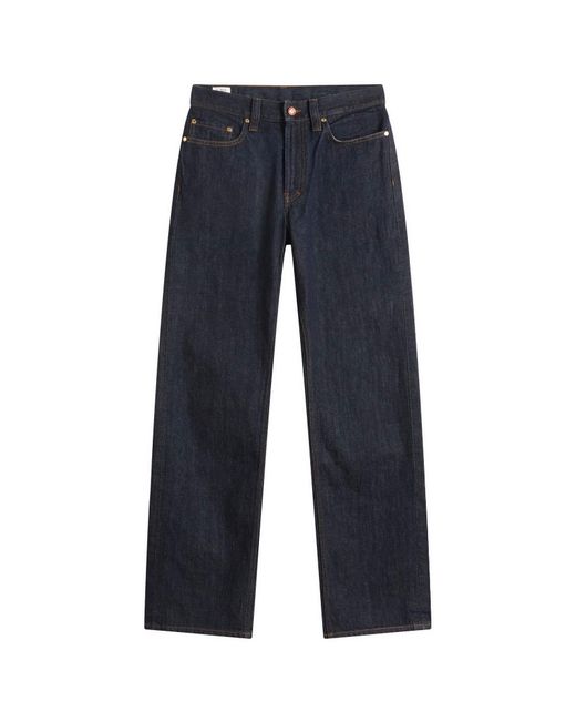 Casablanca Blue Selvedge Embroidered Laurel Jeans for men