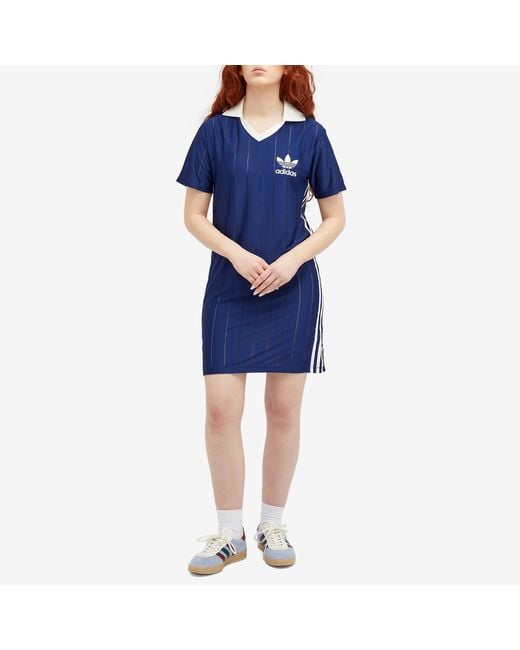 Adidas Blue Short Sleeve Dress
