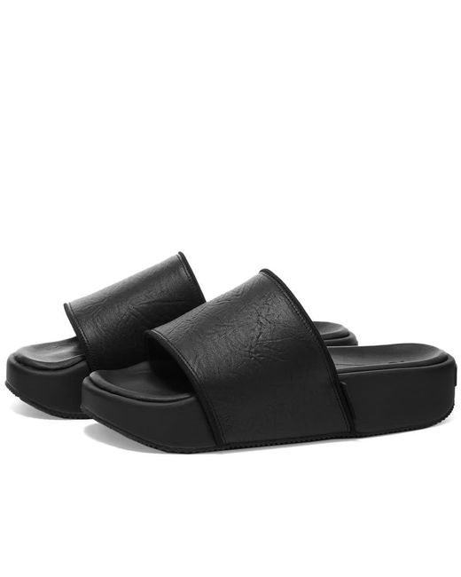 Y-3 Rubber Slide Sneakers in Black for Men - Lyst