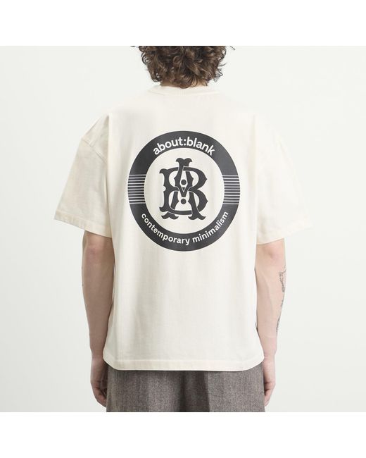 About Blank White Disc T-Shirt for men