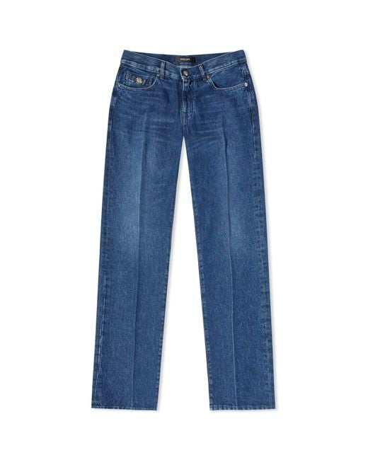 Versace Blue Tapered Jeans for men