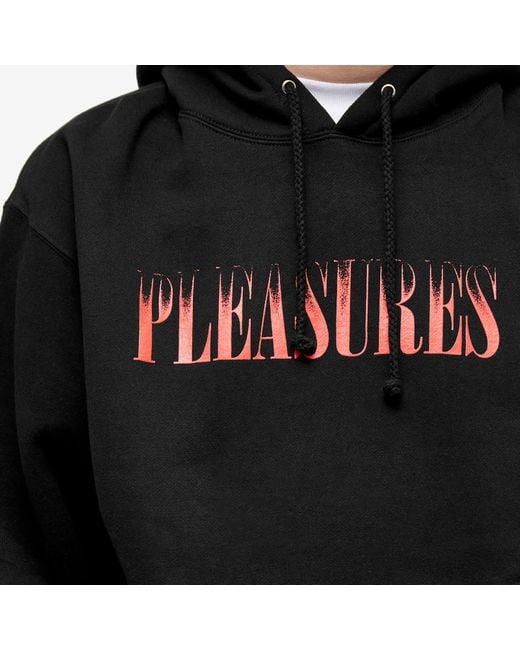 Pleasures Black Crumble Hoodie for men