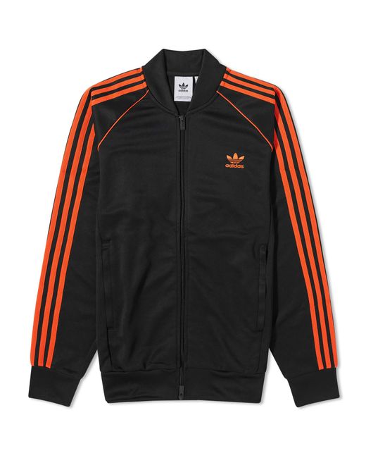 Black superstar store track jacket
