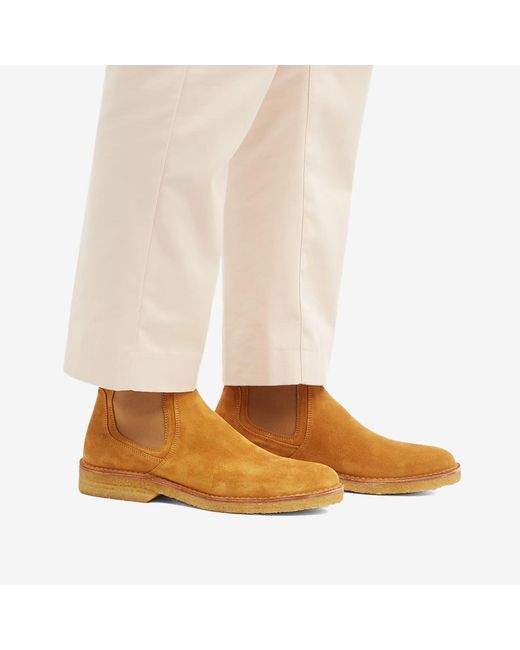 Hold sammen med Diktere Professor A.P.C. Theodore Suede Chelsea Boot in Brown for Men | Lyst